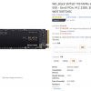 [Amazon] WD_Black SN750 1TB NVMe SSD (40% 할인, 149.99달러/한국 직배송 8.70달러)