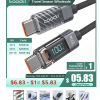 [알리] Toocki 투명 USB C 타입 케이블($4.29/무료)